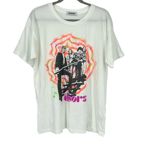 Daydreamer The Doors Spiral Merch Tee Vintage White Small - Picture 9 of 9